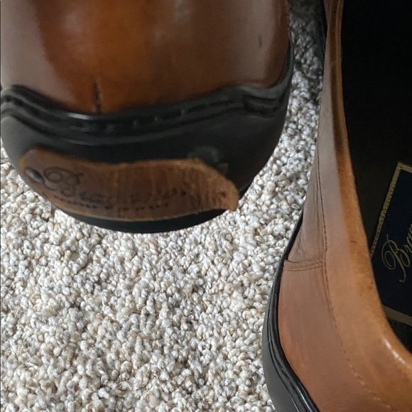 Bragano Brown Leather Tassel Loafers. Size 9.5. Made in Italy. main image 9